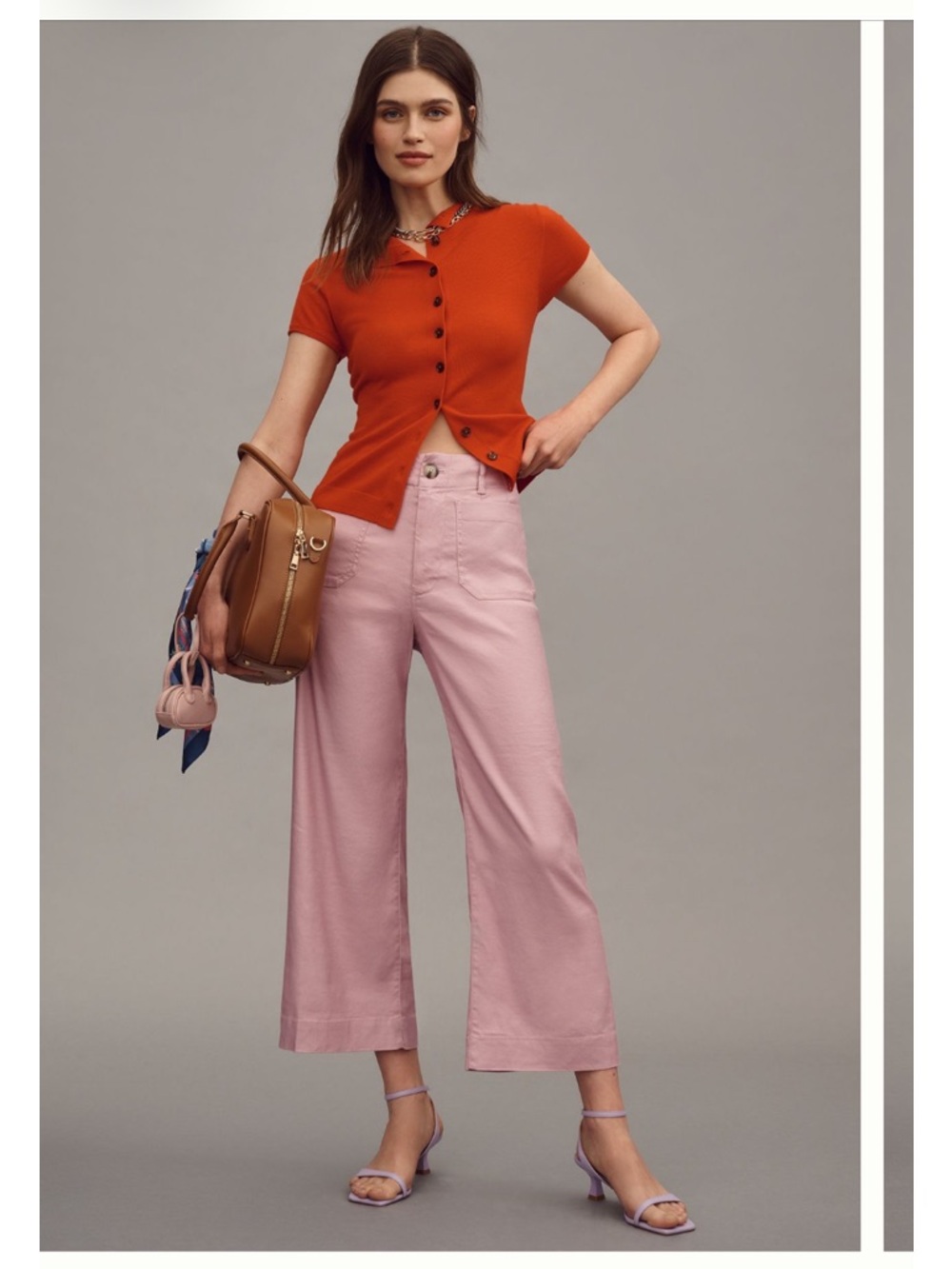 Colette European Linen Stretch Wide Leg Pants